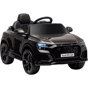 Homcom - 6V Kids Electric Ride On Car rs Q8 Licensed with Bluetooth for 3-5 Years Black