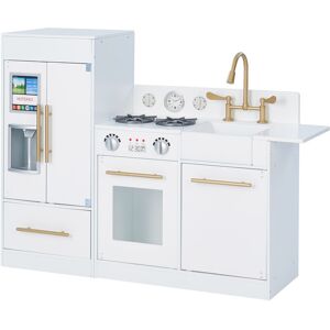 Teamson Kids - Little Chef Charlotte Modern Modular Wooden Play Kitchen, White