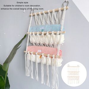 Groofoo - Multi Layer Stuffed Animal Toy Net Wall Hanging Organizer Plush Toy Display with Wooden Stick for Books Dolls Towels Triple layer Groofoo - Multi Layer Stuffed Animal Toy Net Wall Hanging Organizer Plush Toy Display with Wooden Stick for Books Dolls Towels Triple layer