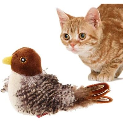 OEM Interactive Cat Toy - Plush Simulated Chirping Bird - Realistic Sounds And Automatic Movements - 14 X 7 Cm OEM Interactive Cat Toy - Plush Simulated Chirping Bird - Realistic Sounds And Automatic Movements - 14 X 7 Cm