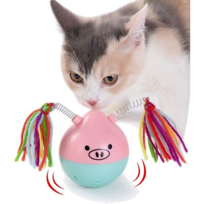 SIOKS Automatic Cat Toy, Interactive Cat Toy, Interactive Cat Balls, Intelligent 180° Rotating Automatic Rolling (poles Not Included) - Fei Yu SIOKS Automatic Cat Toy, Interactive Cat Toy, Interactive Cat Balls, Intelligent 180° Rotating Automatic Rolling (poles Not Included) - Fei Yu