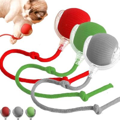 OEM Set Of 3 Interactive Cat Toys, Usb Rechargeable Striped Rolling Balls, Automatic Spinning Toys - All Sizes OEM Set Of 3 Interactive Cat Toys, Usb Rechargeable Striped Rolling Balls, Automatic Spinning Toys - All Sizes