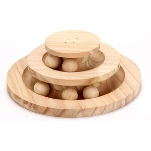 Alwaysh - Indoor Cat Toy Interactive Cat Toy Wooden Cat Toys Supplies Funny Roller Cat Toy for Kitty Cat Gifts for Your Cats