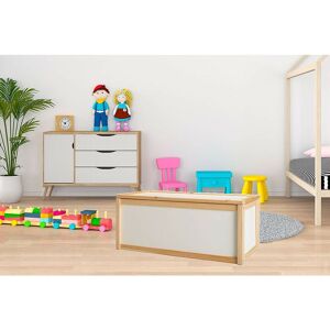 Beech wood - toybox kids children toy storage - ideal for personalised toy boxes - Natural - Valdern