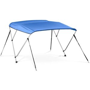 MSW Bimini Top Boat Cover Boat Canopy 183 x 137 to 152 x 117 (LxWxH) cm Navy Blue