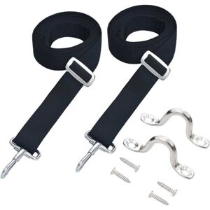 Bimini Top Straps 2 pcs Fabric and Stainless Steel Vidaxl Bimini Top Straps 2 pcs Fabric and Stainless Steel Vidaxl