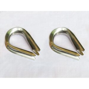 Securefix Direct - Stainless Steel Wire Rope Thimbles 24MM x2 (Marine Webbing Boat Cable Loop) Securefix Direct - Stainless Steel Wire Rope Thimbles 24MM x2 (Marine Webbing Boat Cable Loop)