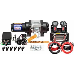 WINCHMAX 3,000lb (1,361kg) 12v Military Grade Winch. 15.5 x 5mm Wire Rope. Wireless Remote Control. Boat Trailer, Marine. WINCHMAX 3,000lb (1,361kg) 12v Military Grade Winch. 15.5 x 5mm Wire Rope. Wireless Remote Control. Boat Trailer, Marine.