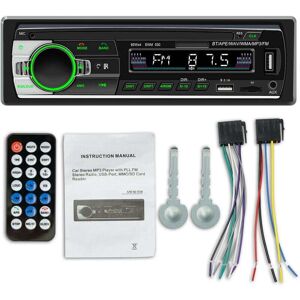 SNQ Bluetooth Car Radio, 1 DIN Car Radio Receiver with MP3 WMA FM Player, Remote Control, Two USB Ports, Hands-Free Stereo, 4 x 60W, Supports iOS and SNQ Bluetooth Car Radio, 1 DIN Car Radio Receiver with MP3 WMA FM Player, Remote Control, Two USB Ports, Hands-Free Stereo, 4 x 60W, Supports iOS and