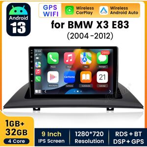Car Stereo Radio For BMW X3 E83 2004-2013 Carplay 9 Inch Android 13 1+32G JUNSUN Car Stereo Radio For BMW X3 E83 2004-2013 Carplay 9 Inch Android 13 1+32G JUNSUN