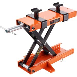 VEVOR Motorcycle Lift, 500 kg Motorcycle Center Scissor Lift Jack with Saddle & Safety Pin, Steel Motorcycle Jack Hoist Stand for Street Bikes, Cruiser