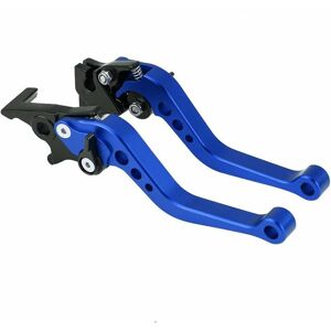 TINOR 1 Pair Universal 22mm 7/8 cnc Aluminum Motorcycle Clutch Drum Brake Lever(Blue)