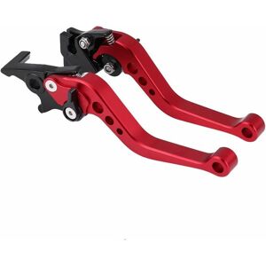 TINOR 1 Pair Universal 22mm 7/8 cnc Aluminum Motorcycle Clutch Drum Brake Lever(Red)