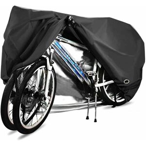 LANGRAY Bicycle Cover, 210D High Quality Waterproof Oxford Polyester Bicycle Cover, Suitable For Bikes and Electric Motorcycles and Scooters, Can Cover Up to