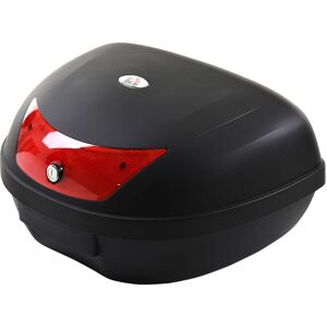 48L Motorcycke Trunk Travel Luggage Storage Box, Can Store Helmet - Black - Homcom