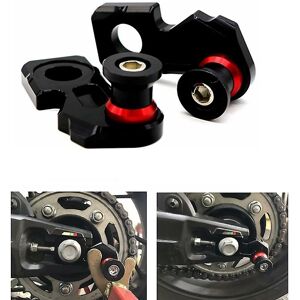 Woosien - Motorcycle Aluminum Chain Adjuster Block Rear Swingarm Spools For Cb650f Cbr650f 2014-2019 Cb650r 2