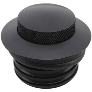 Linghhang - 1pc (Black) Motorcycle Fuel Tank Cover For Harley Sportster Dyna Softail Fat Boy 1982-2018 Motorcycle Gas Cap Pop Up Screw-in Fuel Tank