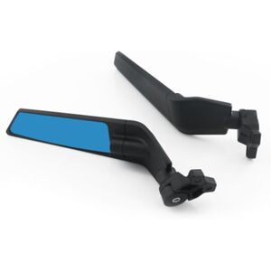 TLILY Motorbikes Accessories for Kawasaki Yamaha Honda Ducati Universal Wind Deflector Mirrors Spoiler Blue Glass