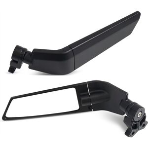 Tlily - Motorbikes Accessories for Kawasaki Yamaha Honda Ducati Universal Wind Deflector Mirrors Spoiler White Glass