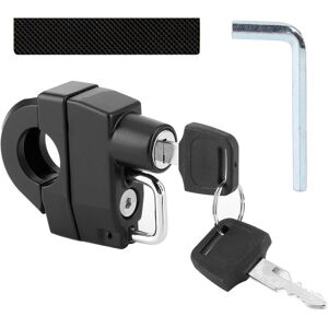 Sollbry - Motorcycle Helmet, Motorcycle Helmet Lock, Helmet Lock, Anti-Theft Helmet Lock, Universal Helmet Lock with Keys, for 22-28mm Handlebar