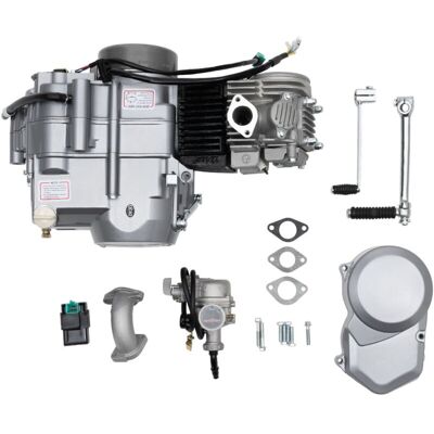 Cncest - Dirt Bike Engine, 125CC Motorbike 4-Stroke cdi Motor Engine Pit Dirt Bike atv Quad Kit Air-Cooled Clutch Engine Starter Complete Kit Cncest - Dirt Bike Engine, 125CC Motorbike 4-Stroke cdi Motor Engine Pit Dirt Bike atv Quad Kit Air-Cooled Clutch Engine Starter Complete Kit