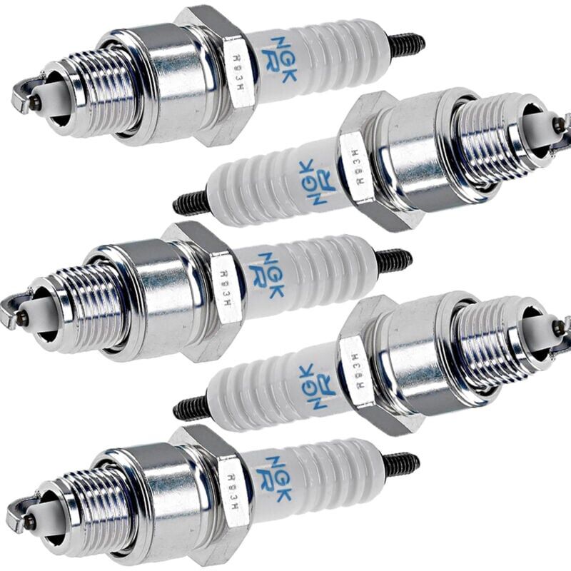 COOCHEER CR7HSA, 5 Pack, NGK Spark Plug, NGK Spark Plug for Motorcycle, Curved Beam Spark Plug for Car Scooter