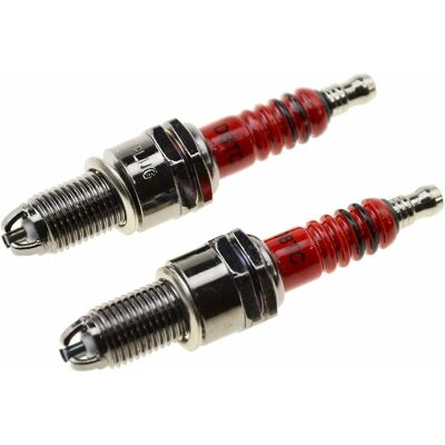 TINOR D8TC Spark Plug with 3 Electrodes Replacement for 4 Stroke 125cc 150cc 200cc 250cc ATV Dirt Bike Go Kart Moped Scooter Pack of 2 TINOR D8TC Spark Plug with 3 Electrodes Replacement for 4 Stroke 125cc 150cc 200cc 250cc ATV Dirt Bike Go Kart Moped Scooter Pack of 2