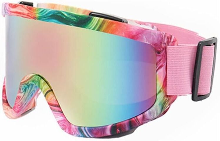 CSPARKV Ski Goggles Snowboard Masks for Men Women, 100% Anti-UV Adjustable otg Anti-Fog Windproof Ski Masks for Skiing Snowboarding Other Winter Sports