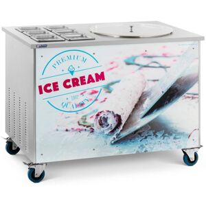 Royal Catering - Rolled Ice Cream Maker Professional Ice Cream Maker ø 50 x 2.5 cm 6 containers