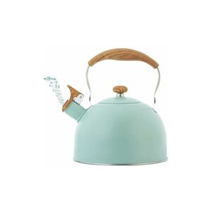 MUMU 2.5 l whistling kettle with ergonomic handle stainless steel kettle induction tea kettle whistling kettle for all gas stoves