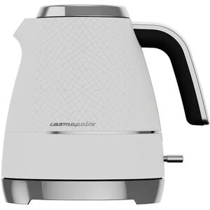 Off White & Chrome Cosmopolis Dome Kettle - Beko