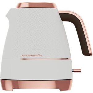 Off White & Rose Gold Cosmopolis Dome Kettle - Beko