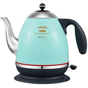 Woosien - Retro electric kettle 304 stainless steel household appliances 1.5l portable travel water boiler 1500w european style coffee pot Blue