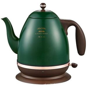 WOOSIEN Retro electric kettle 304 stainless steel household appliances 1.5l portable travel water boiler 1500w european style coffee pot Green