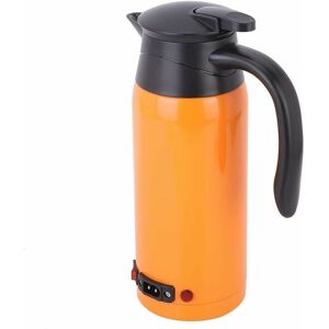 DEWDAT 800ml Car Electric Kettle 12V/24V Kettle Cigarette Lighter Portable Stainless Steel Kettle Travel Kettle Heater Electric Kettle Thermos Cup for Hot