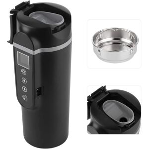 JALLERIA Mascot Car Kettle, 12V/24V Car Kettle, Heated Water Cup for Car/Truck, Portable Car Kettle with LCD Display 304 Stainless Steel