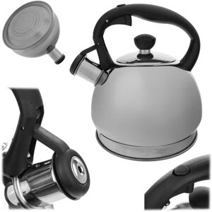 KADAX stainless steel kettle with whistle, 1.8 l, silver KADAX stainless steel kettle with whistle, 1.8 l, silver