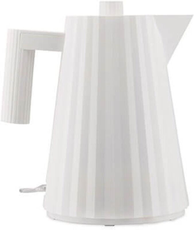 Alessi Plisse Electric 1L Water Kettle White