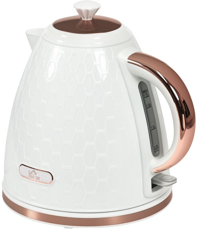 Homcom - Electric Kettle, Fast Boil, 1.7L, 3kW, Swivel, Auto Shut-off, Cream