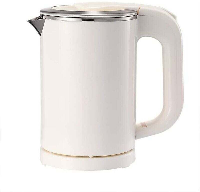 YMYNY Portable Electric Kettle - 0.5L Small Stainless Steel Travel Kettle - Quiet & Cold Touch Quick Boiler - Great for Travel Boiling Water, Coffee, Tea