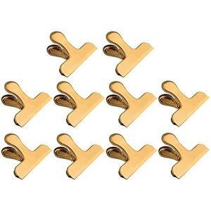 WOOSIEN 10 Pack French Frieze Bag Clips Stainless Steel 3 Heavy Duty Bag Clips for Kitchen Office