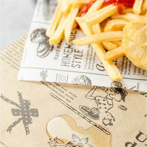 Woosien - 100 Thick Greaseproof Food Paper Greaseproof Paper for Baking Hamburger Chicken Kitchen Cooking Paper