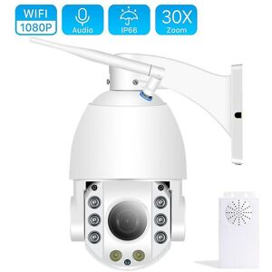 WOOSIEN 1080P wireless ptz speed dome ip camera wifi 30x zoom outdoor cctv security video surveillance camera audio onvif ir 80m Uk plug