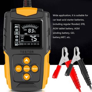 Woosien - 12V/24v car battery tester lcd digital battery analyzer car charge diagnostic tool soh soc cca ir measurement for car truck