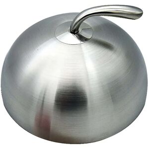 Woosien - 1pc 20cm Stainless Steel Steak Cover Teppanyaki Dome Plate Lid Home Round Oil Resistant Meal Food Cover