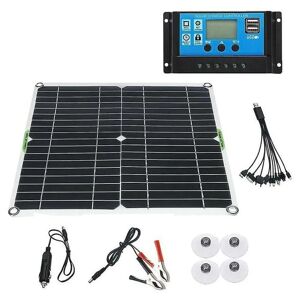 Woosien - 200W solar panel kit 12v battery charger with 100a controller caravan boat