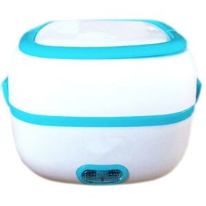 Woosien - 2020 mini rice cooker thermal heating electric lunch box 2 layers portable food steamer cooking container meal lunchbox warm Blue