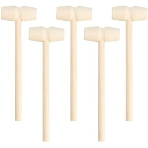 Woosien - 24pcs Wooden Mallets Seafood Shellfish Wooden Mini Mallets Seafood Clam Shell Lobster Tools