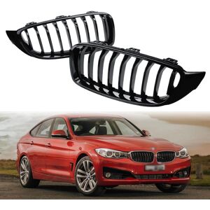 Drillpro - 2Pcs Car Gloss Black Kidney Grill Grille Black For bmw 4 Series F32 F33 F36 F82 Models Coupe lbtn