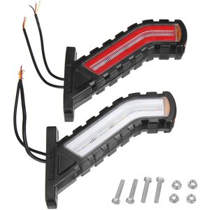 KINGSO 2pcs LED Side Marker Light Indicator Neon Outline Trailer Lorry Truck 12V 24V UK